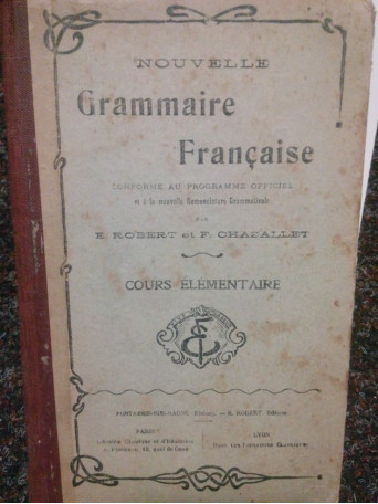 Cours primaire de grammaire francaise