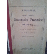 Cours primaire de grammaire francaise