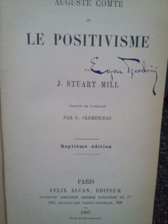 Auguste Comte et le positivisme