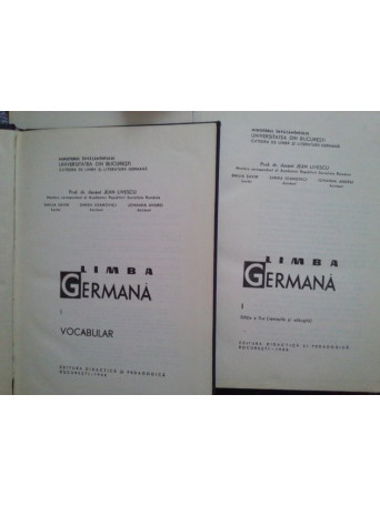 Limba germana I, 2 vol.