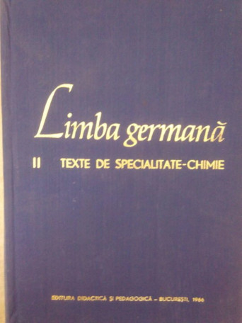 Limba germana. Texte de specialitatechimie