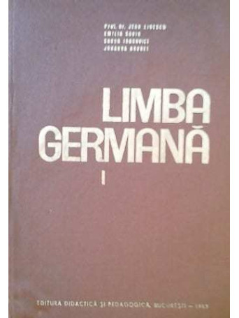 Limba germana, vol. I