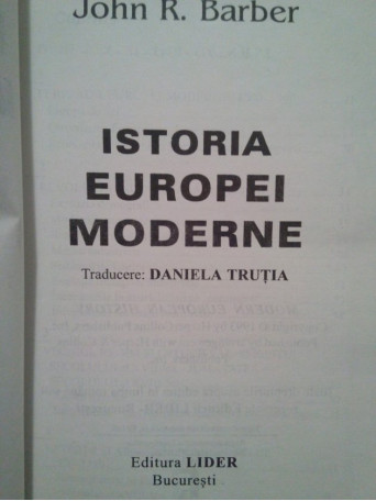 Istoria Europei moderne