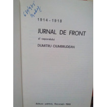 Jurnal de front al caporalului Dumitru Ciumbrudean