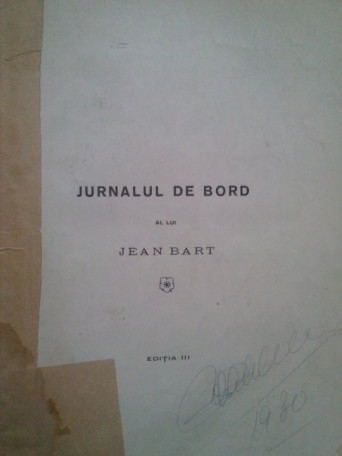 Jurnalul de bord al lui Jean Bart