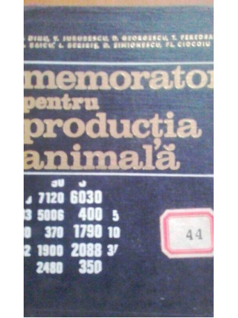 Memorator pentru productia animala