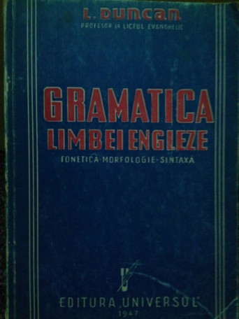 Gramatica limbei engleze