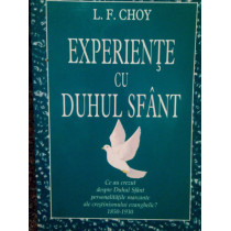 Experiente cu Duhul Sfant