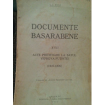 Documente basarabene, volumul XVII