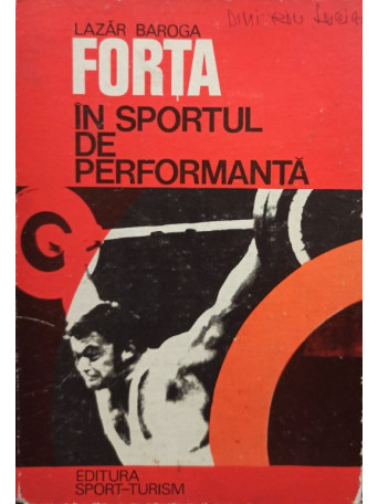 Lazar Baroga - Forta in sportul de performanta - 1980 - Cartonata