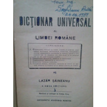 Dictionar universal al Limbei Romane. A noua editiune