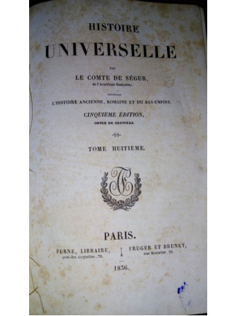 HISTOIRE UNIVERSELLE, tome 8