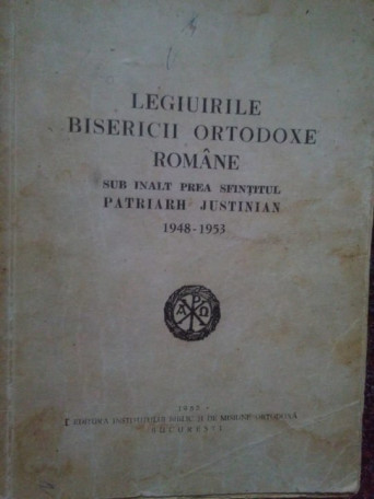 Legiuirile bisericii ortodoxe romane