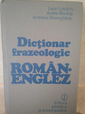 Dictionar frazeologic roman-englez