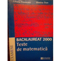 Teste de matematica. Bacalaureat 2000