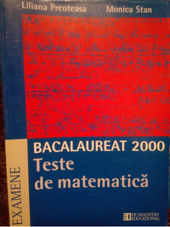 Teste de matematica. Bacalaureat 2000