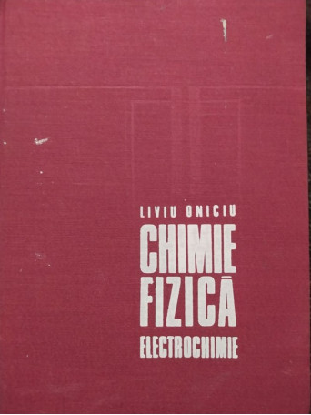 Chimie fizica, electrochimie