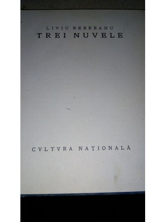 Trei nuvele (editia princeps 1924)