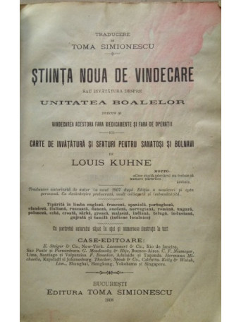 STIINTA NOUA DE VINDECARE