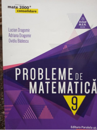 Probleme de matematica, clasa a IXa