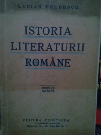 Istoria literaturii romane