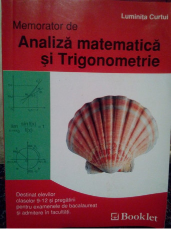 Memorator de analiza matematica si trigonometrie