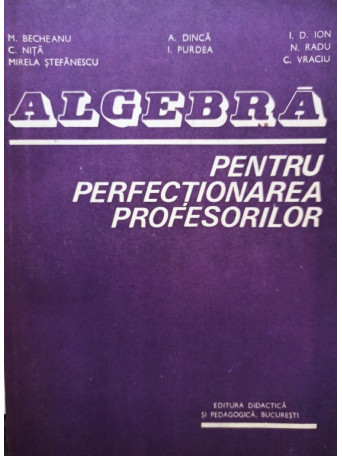 Algebra pentru perfectionarea profesorilor