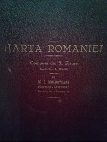 Harta Romaniei compusa din 51 planse