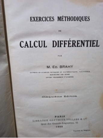 Exercices methodiques de calcul differentiel