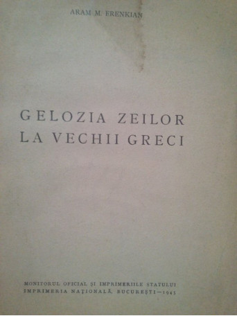 Gelozia zeilor la vechii greci