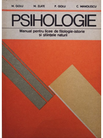 Psihologie - Manual pentru licee de filologieistorie si stiintele naturii