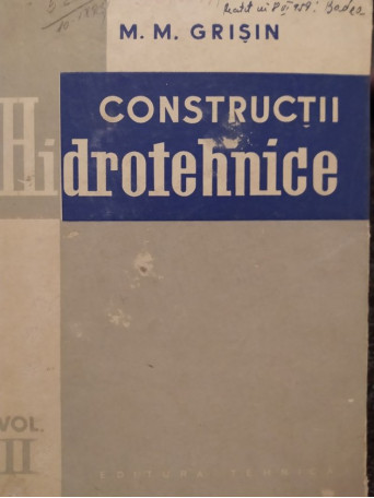 Constructii hidrotehnice, vol. II