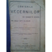 Cantarile Vecerniilor de sambata seara