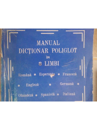 Manual dictionar poliglot in 8 limbi