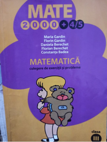 Matematica. Culegere de exercitii si probleme clasa a IIIa