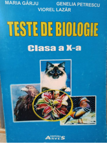 Teste de biologie clasa a Xa