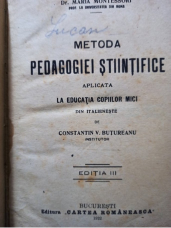 Metoda pedagogiei stiintifice aplicata la educatia copiilor mici