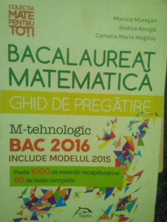 Bacalaureat matematica. Ghid de pregatire