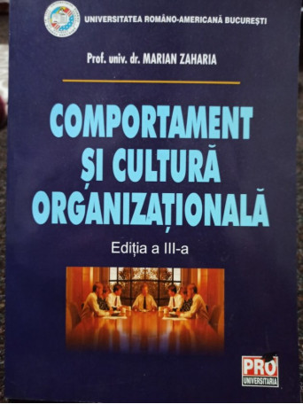 Comportament si cultura organizationala, editia a III-a