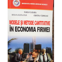 Modele si metode cantitative in economia firmei