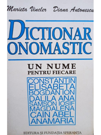 Dictionar onomastic