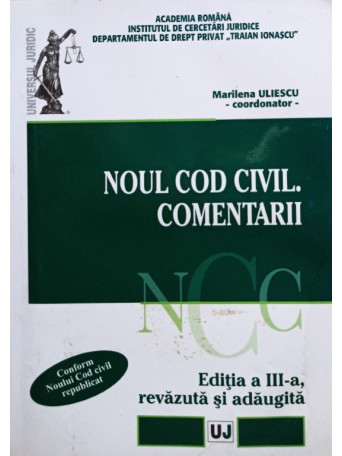 Noul cod civil. Comentarii