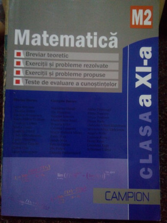 Matematica, clasa a XI-a