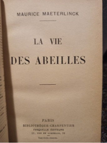 La vie des abeilles