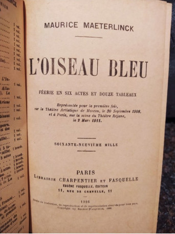 L'oiseau bleu