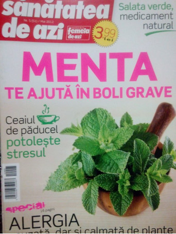 Menta te ajuta in boli grave