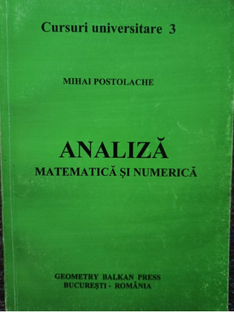 Analiza matematica si numerica