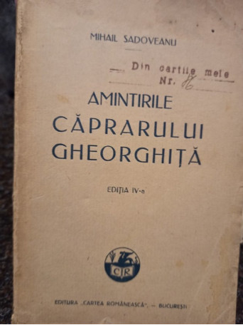 Amintirile caprarului Gheorghita, ed. a IV-a