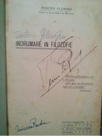 Indrumare in filozofie