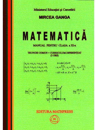 Matematica Clasa a 11a. Trunchi Comun+ Curriculum Diferentiat 3 Ore